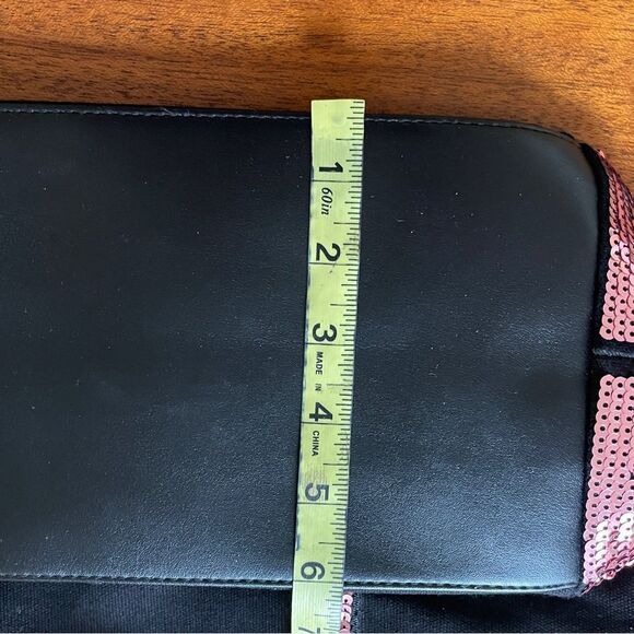 Victoria’s Secret Sequin And Canvas Tote Pink Black - Picture 9 of 12